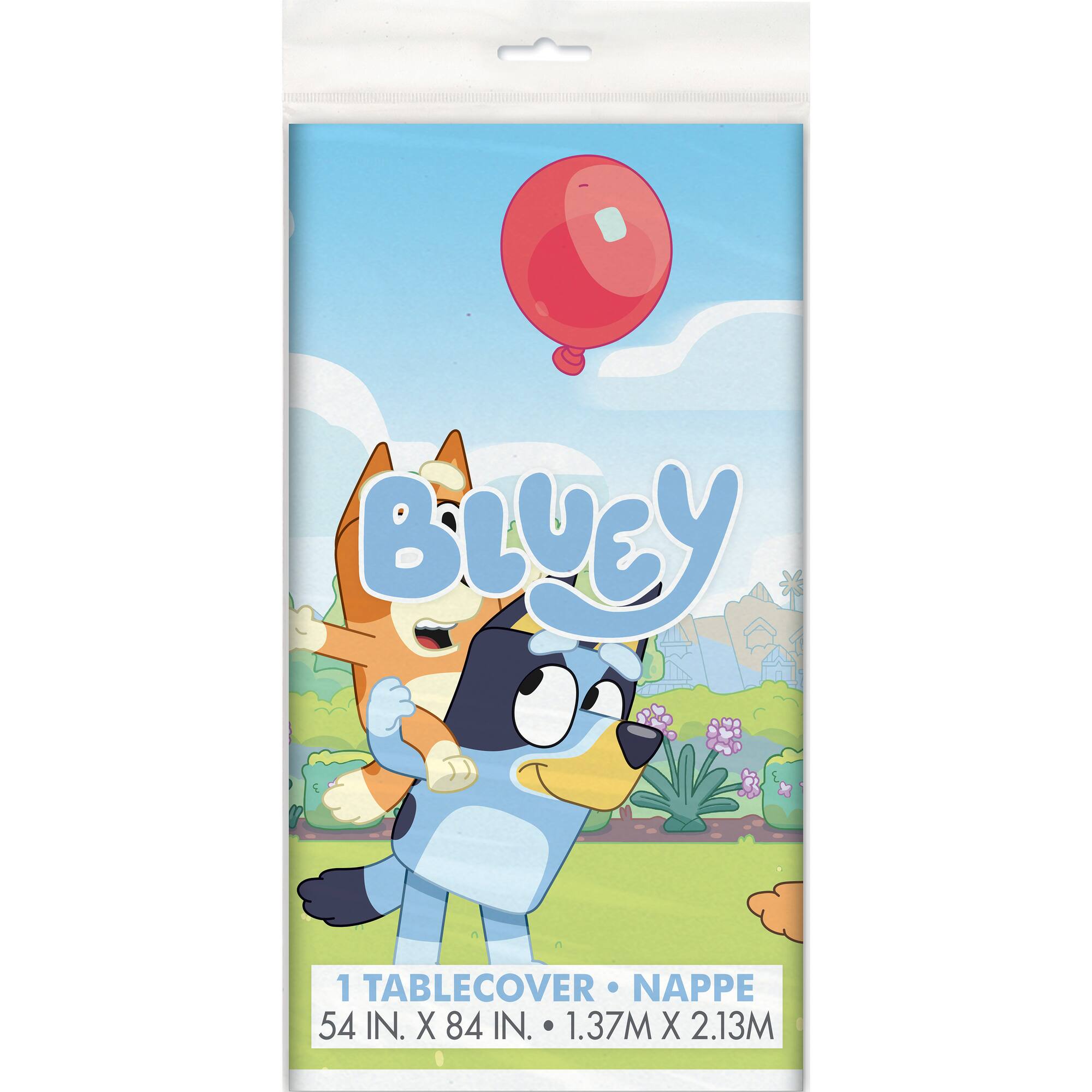 54" x 84" Bluey Plastic Table Cover